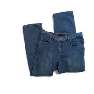 LEE JEANS RELAXED BLUE DENIM STRAIGHT LEG MOM SIZE 10 SHORT